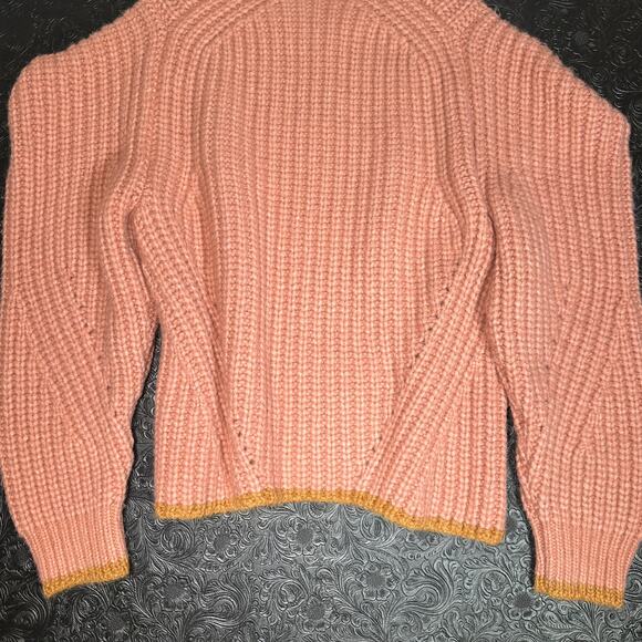 Ulla Johnson Lorena Alpaca Chunky Knit Sweater Pink Rosewood- Size M Cozy Luxe - Picture 9 of 16
